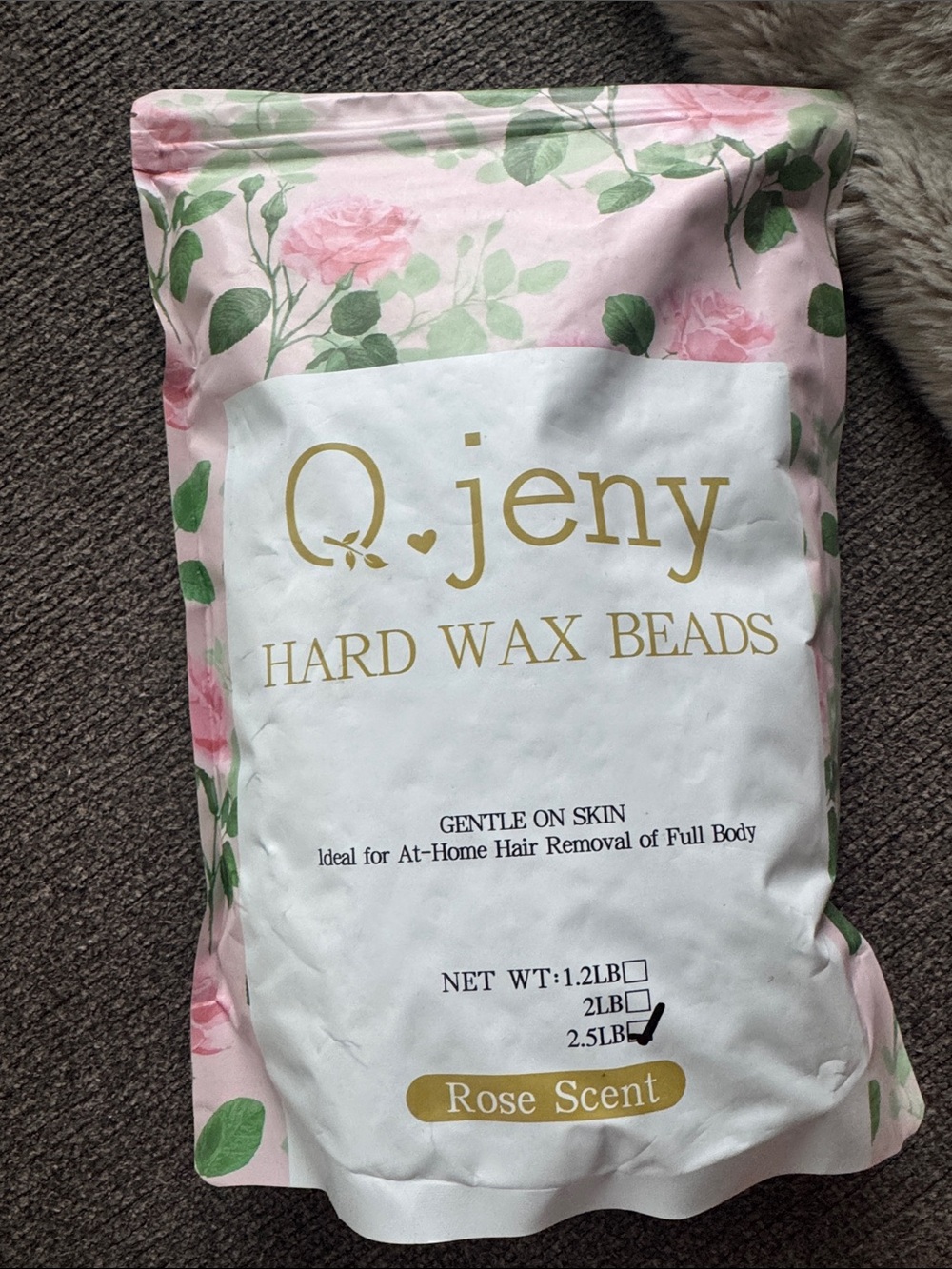 New Rose Scent Hard Wax Beads - Pink 2.5Lb